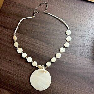 Beautiful white shell necklace